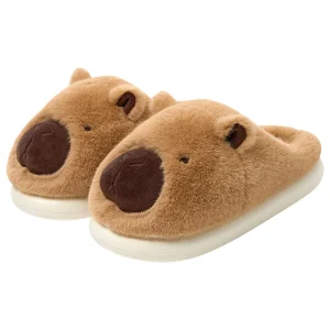 Plush Capybara Slippers